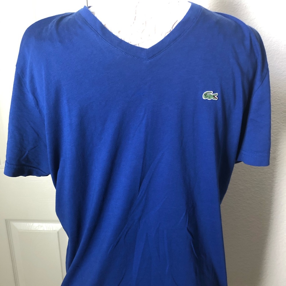 Authentic Lacoste v neck tee